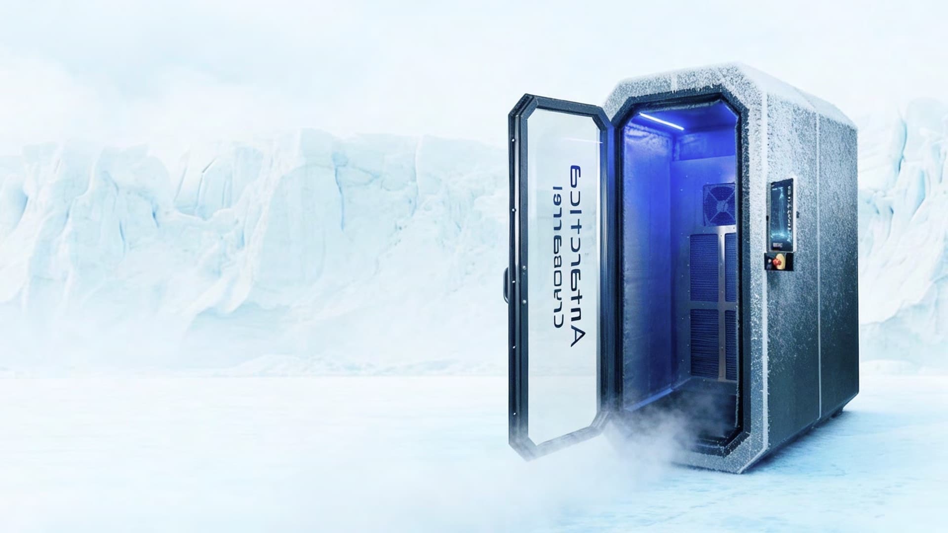Espace privé de récupération avec cryochambre Antarctica Barrel