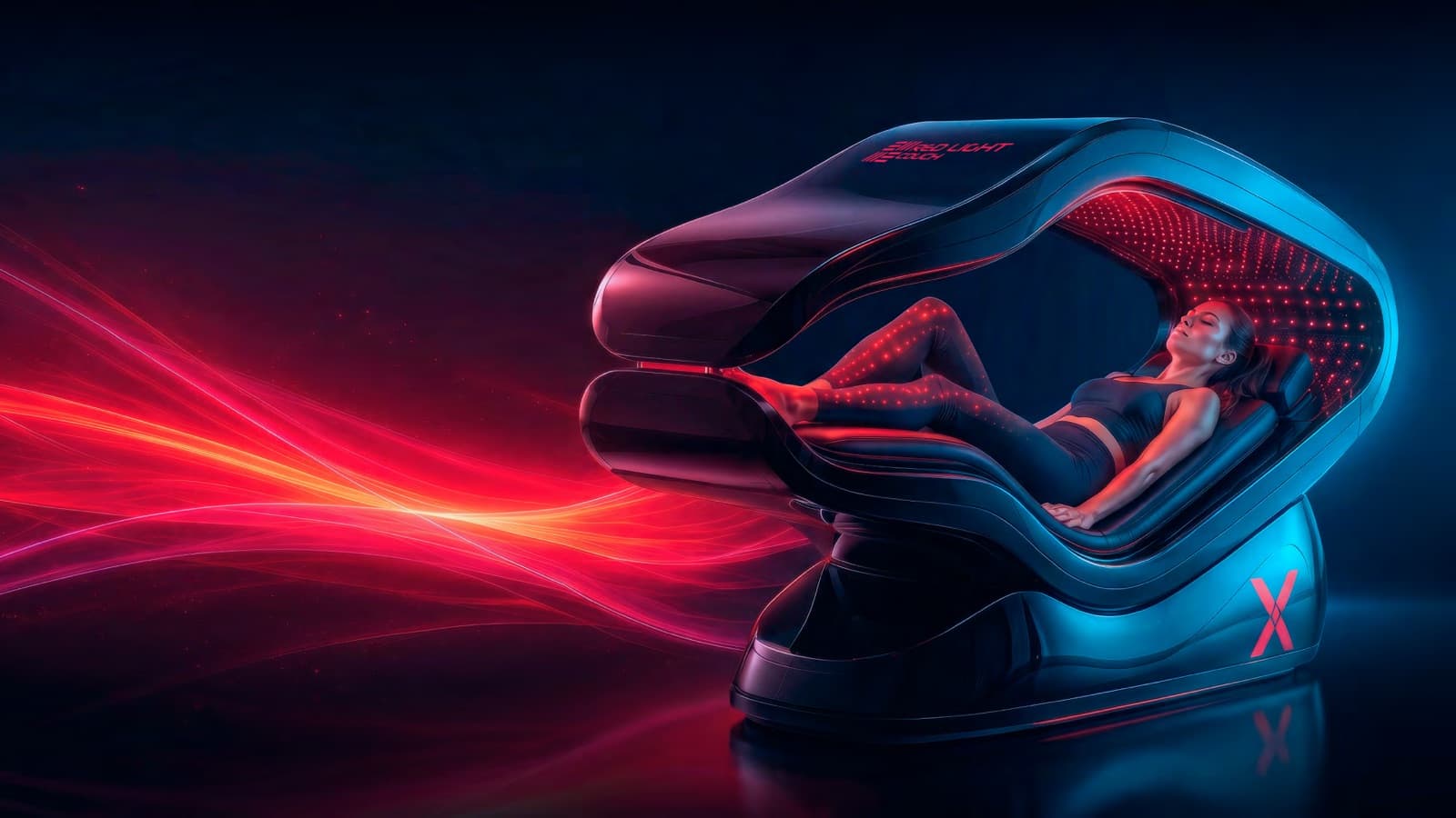 Capsule de photobiomodulation RedLight Couch PEMF HaloX